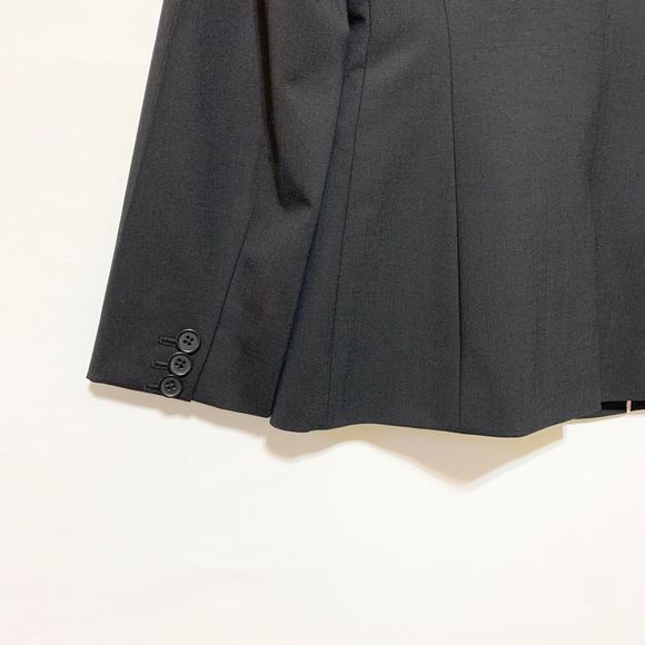 J. Crew Womens Blazer Jacket Wool Blend Black One Button Lined Size 0 - Picture 6 of 12